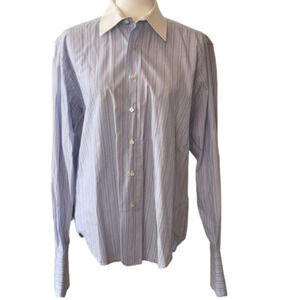 𝅺MISSONI 14 Mens Button Down French Cuff Shirt
